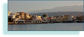 Chania harbourside, Crete, Greece